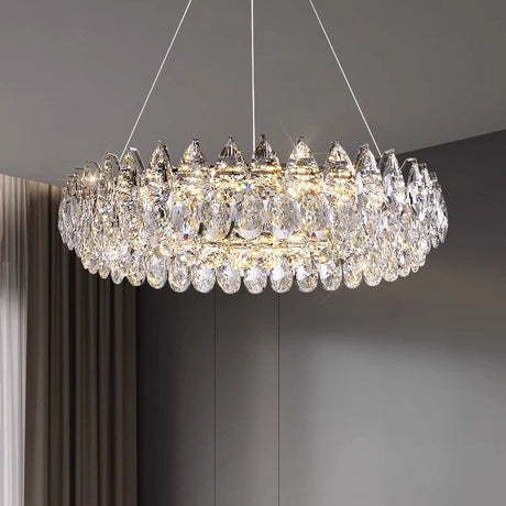 Crystal Ring Chandelier  Luxury Glass Pendant Light - Product showcase
