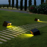 Modern Solar Garden Light  Cube LED Outdoor Sconce - Product detail 4