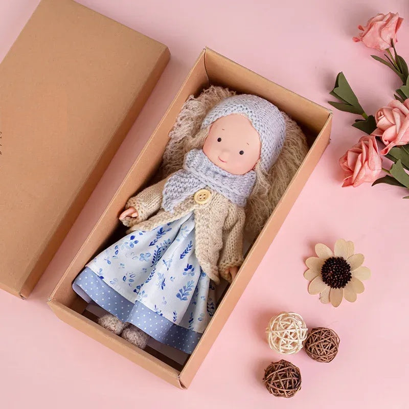 Plush Dress Up Doll  Soft Vinyl Face with Knitted Outfit - Product detail 8