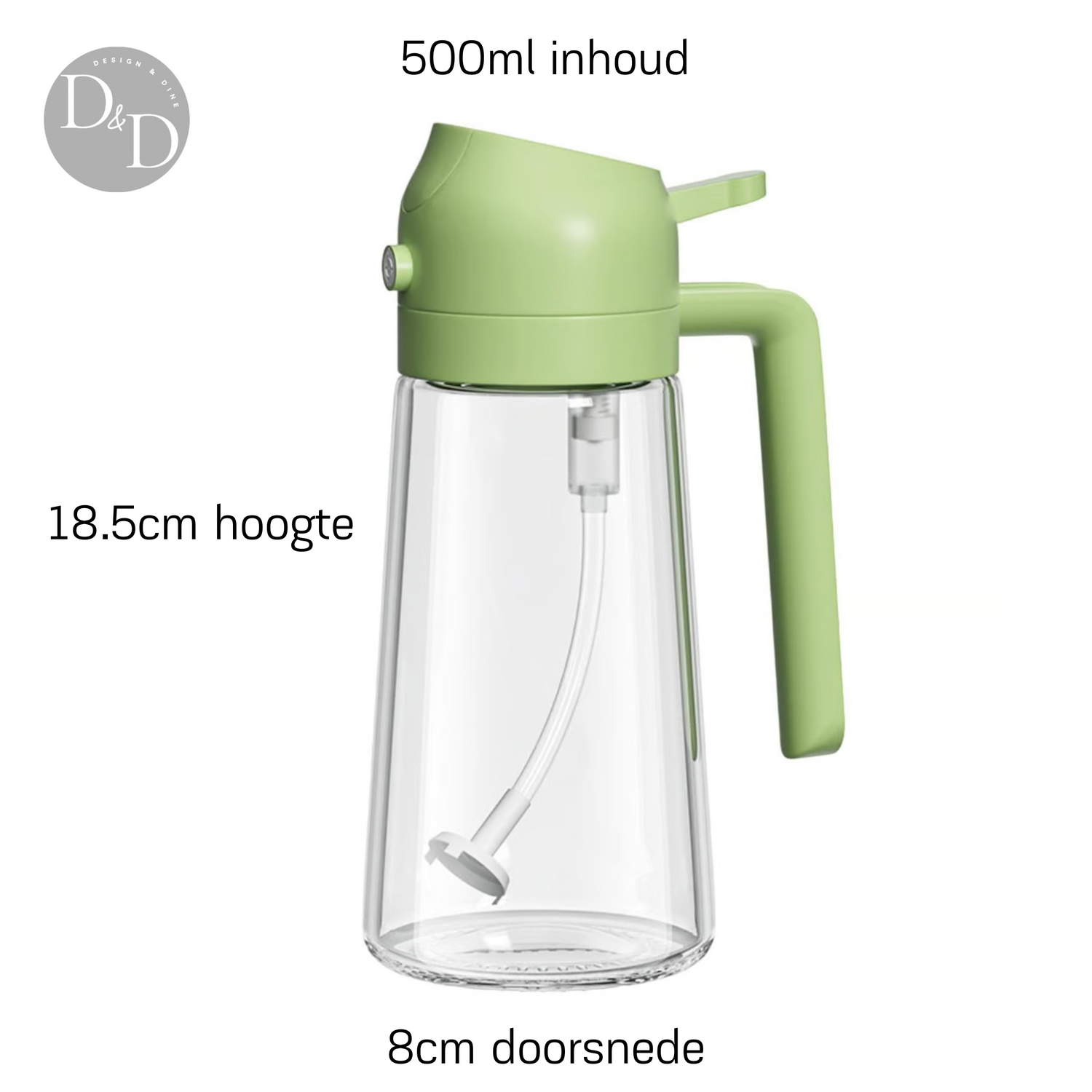 Oil Spray Bottle  2-in-1 Glass Kitchen Dispenser - Product detail 8