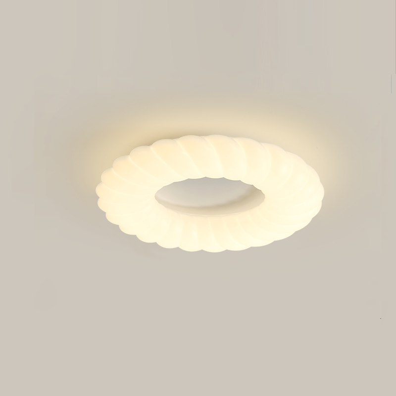 Modern Ceiling Light  White Sculptural Donut Design - Product detail 28