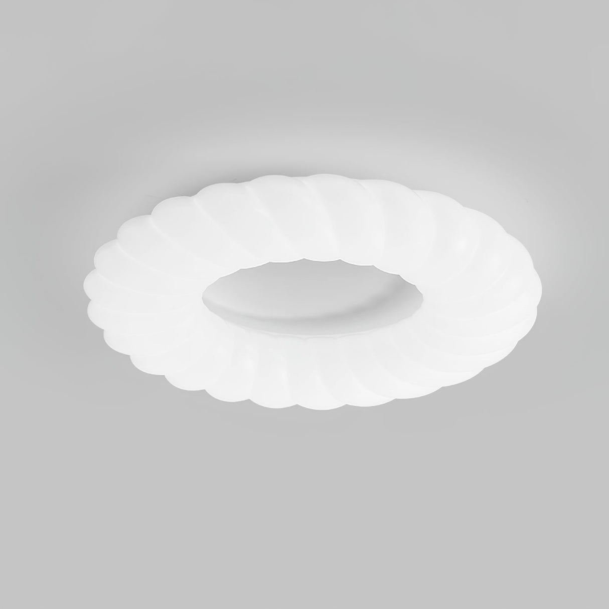 Modern Ceiling Light  White Sculptural Donut Design - Product detail 9