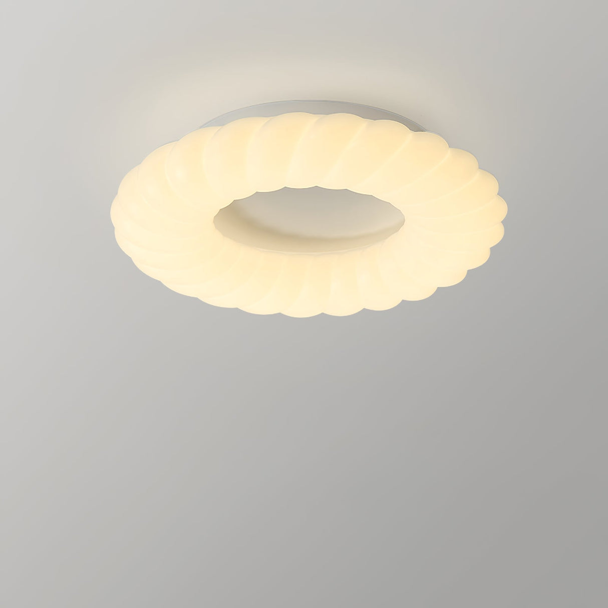 Modern Ceiling Light  White Sculptural Donut Design - Product detail 21
