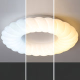 Modern Ceiling Light  White Sculptural Donut Design - Product detail 8
