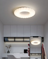 Modern Ceiling Light  White Sculptural Donut Design - Product detail 12