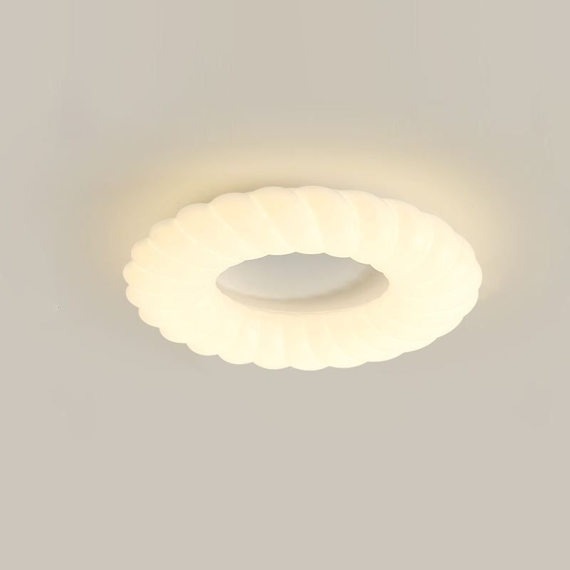 Modern Ceiling Light  White Sculptural Donut Design - Product detail 13