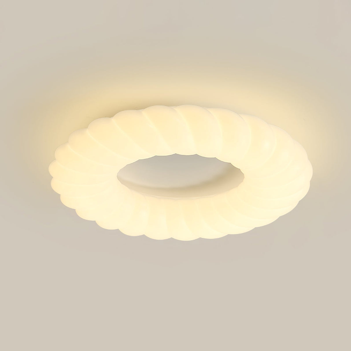 Modern Ceiling Light  White Sculptural Donut Design - Product detail 30