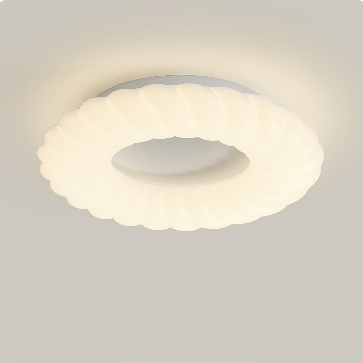 Modern Ceiling Light  White Sculptural Donut Design - Product detail 26