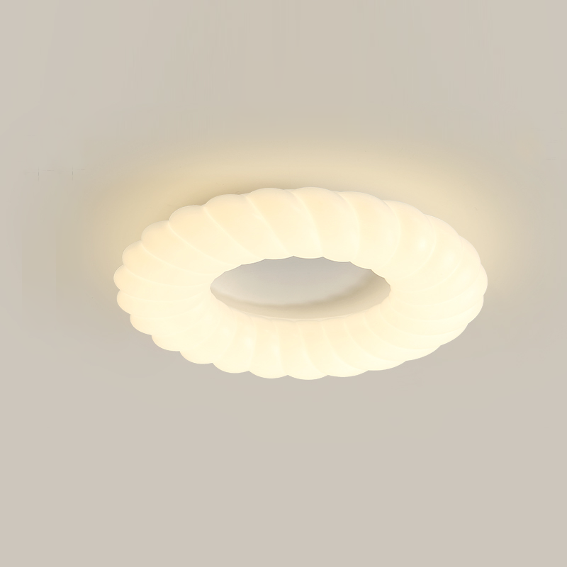 Modern Ceiling Light  White Sculptural Donut Design - Product detail 29