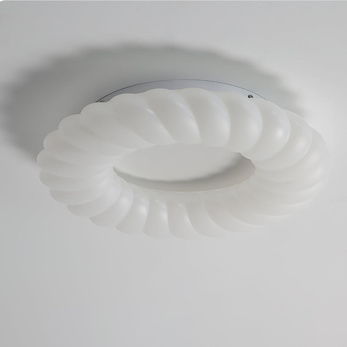 Modern Ceiling Light  White Sculptural Donut Design - Product detail 4