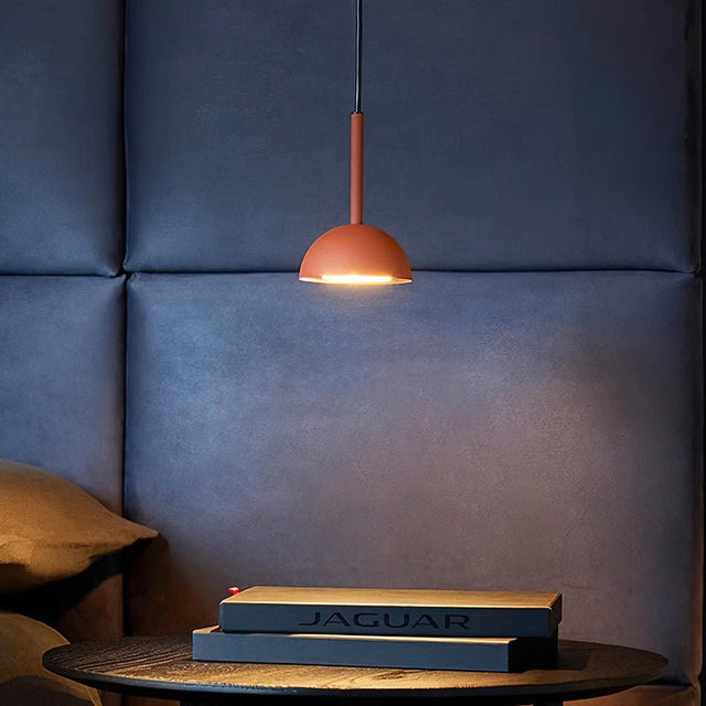 Modern Pendant Light  Terracotta Dome Design - Product showcase