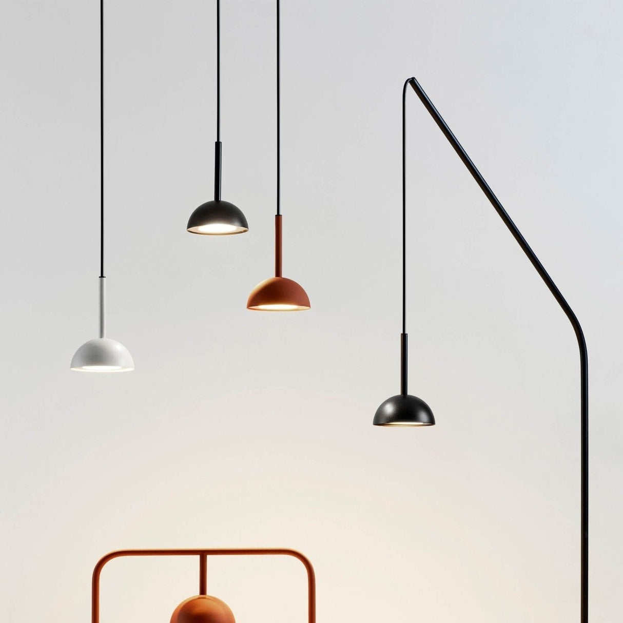 Modern Pendant Light  Terracotta Dome Design - Product detail 6