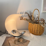 Modern Curl Table Lamp  White Aluminum Design - Product detail 10