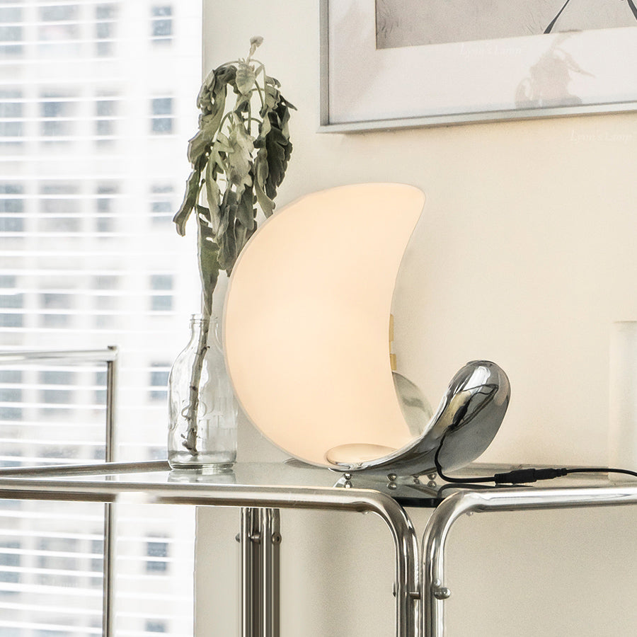 Modern Curl Table Lamp  White Aluminum Design - Product detail 22