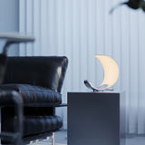 Modern Curl Table Lamp  White Aluminum Design - Product detail 7