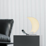 Modern Curl Table Lamp  White Aluminum Design - Product detail 9