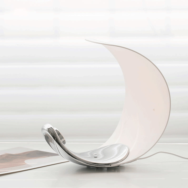 Modern Curl Table Lamp  White Aluminum Design - Product detail 25