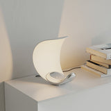 Modern Curl Table Lamp  White Aluminum Design - Product detail 16