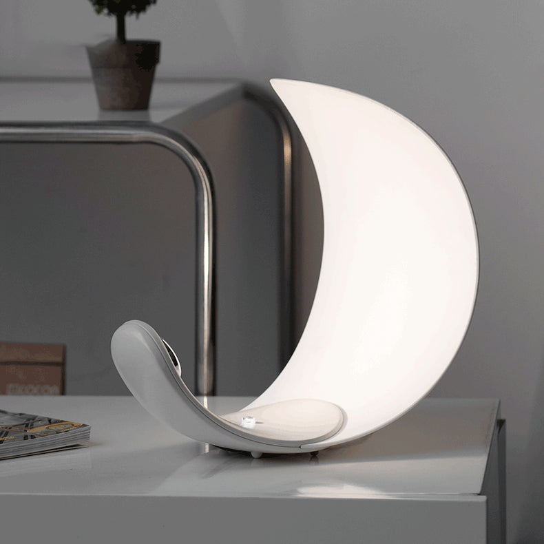 Modern Curl Table Lamp  White Aluminum Design - Product detail 17