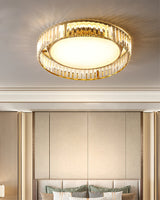 Modern Crystal Ceiling Light  Circular Glass Frame Design - Product example