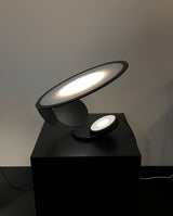 Modern Table Lamp  Curved Metal Design With Dual Light Rings - Product detail 14