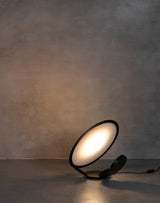 Modern Table Lamp  Curved Metal Design With Dual Light Rings - Product detail 10