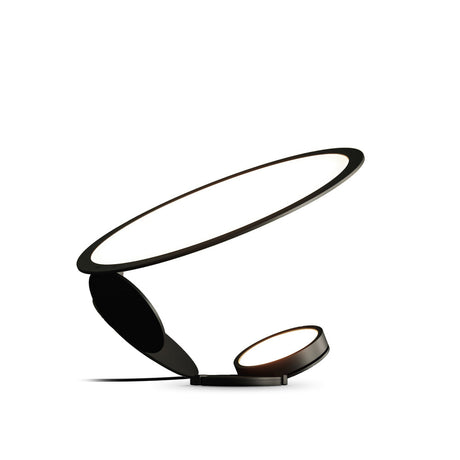 Modern Table Lamp  Curved Metal Design With Dual Light Rings - Product detail 18