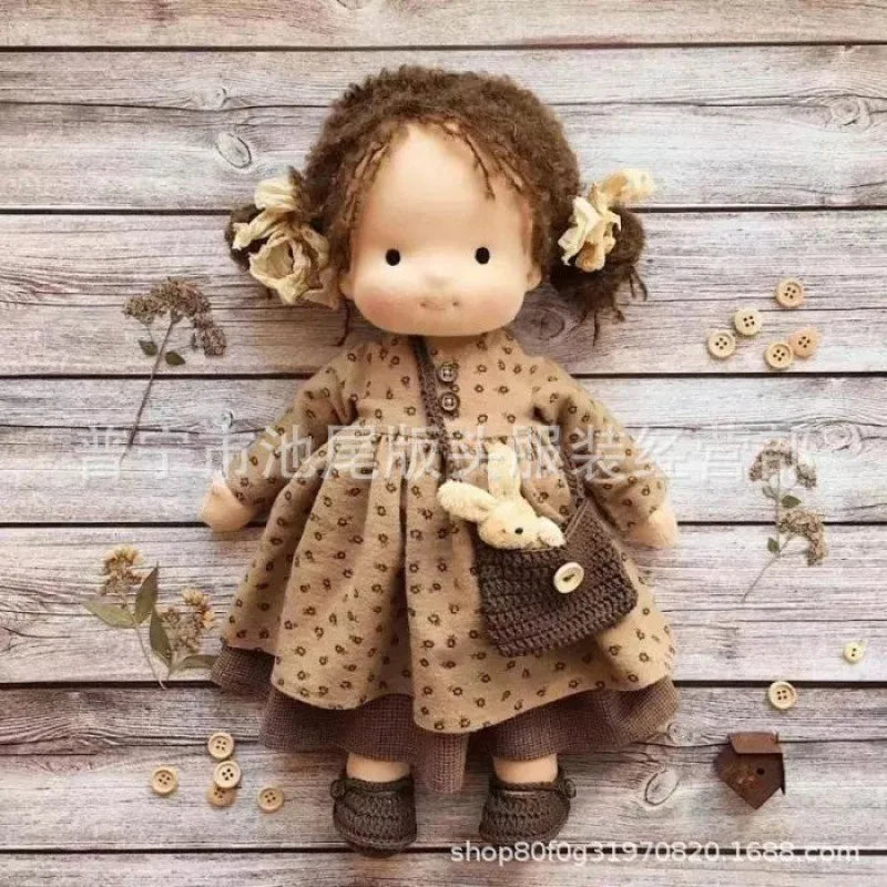 Waldorf Cotton Doll  Autumn Floral Dress With Knit Cardigan - Product detail 26