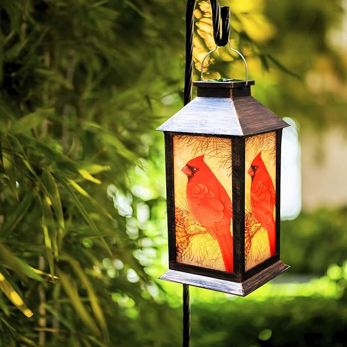 Garden Solar Lantern  Cardinal Bird LED Design - Product detail 7
