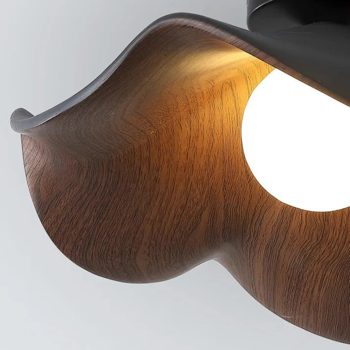 Modern Lotus Ceiling Light  Wooden Wave Design - Product detail 9