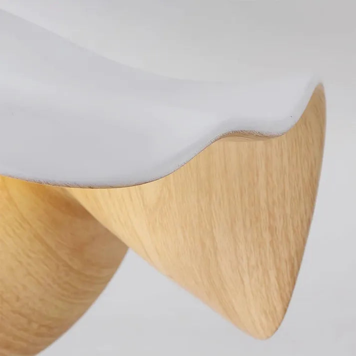 Modern Lotus Ceiling Light  Wooden Wave Design - Product detail 10