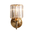 Crystal Wall Sconce  Brass Frame With Prismatic Glass - Product showcase