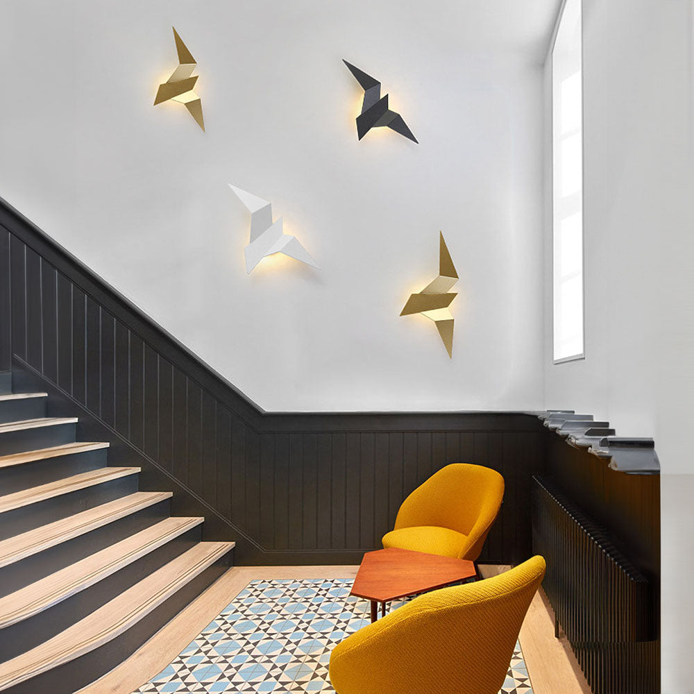 Modern Bird Wall Light  Geometric Metal Sconce - Product detail 10