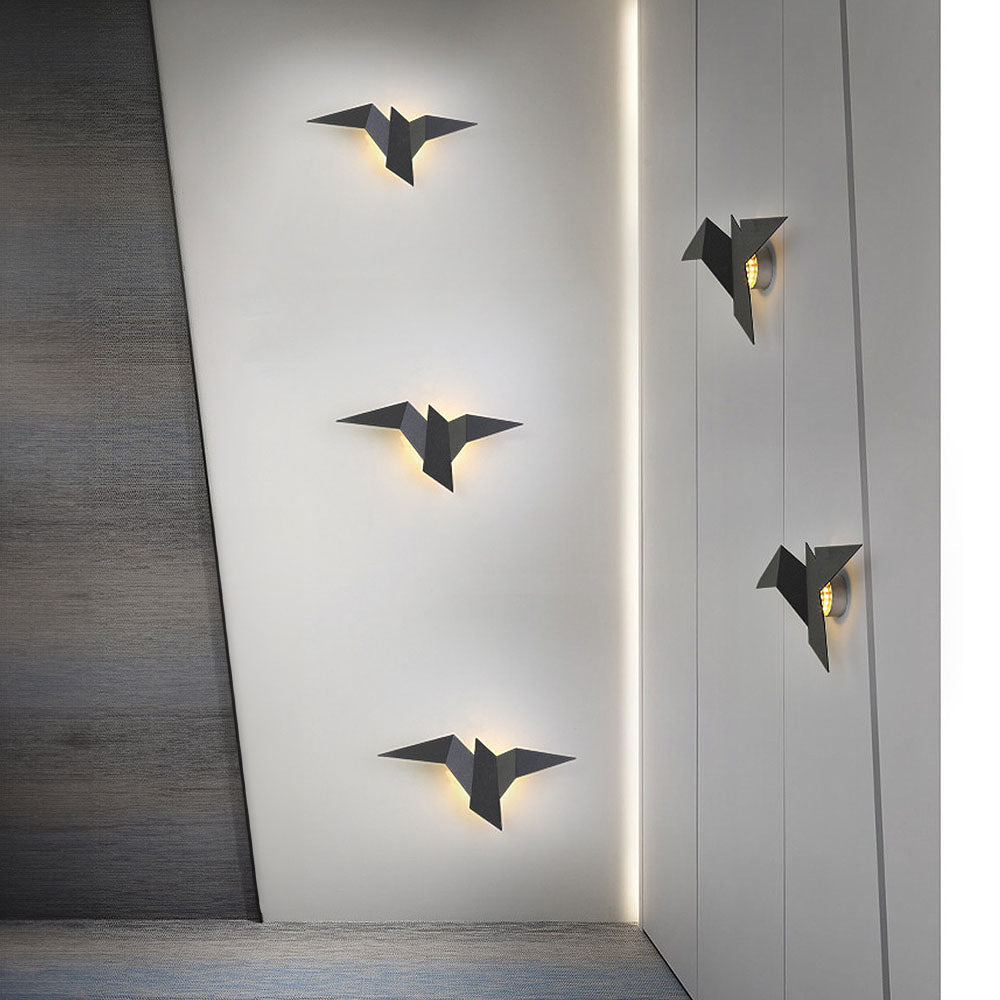 Modern Bird Wall Light  Geometric Metal Sconce - Product detail 9