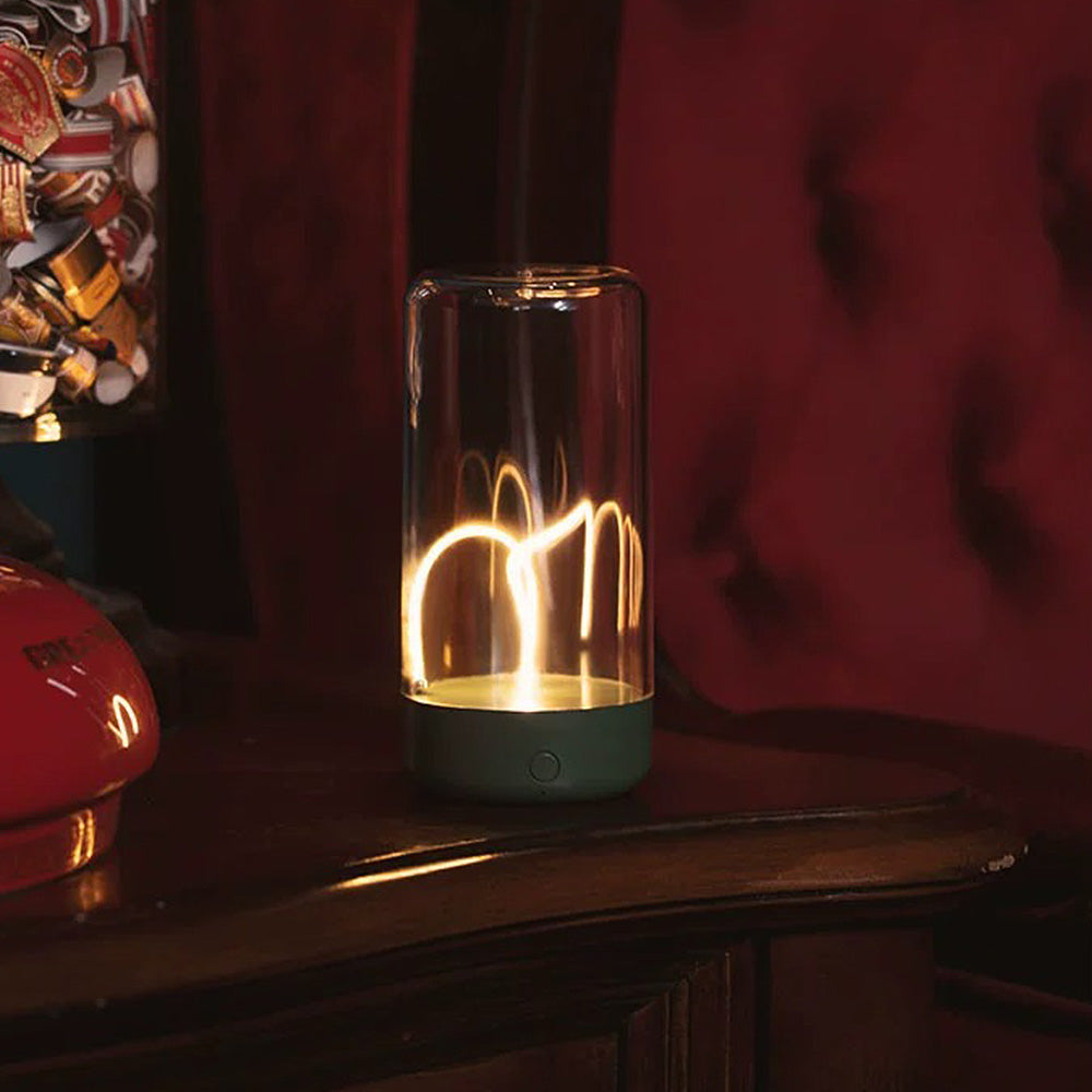 Modern LED Table Lamp  Glass Cylinder Light Display - Product detail 9