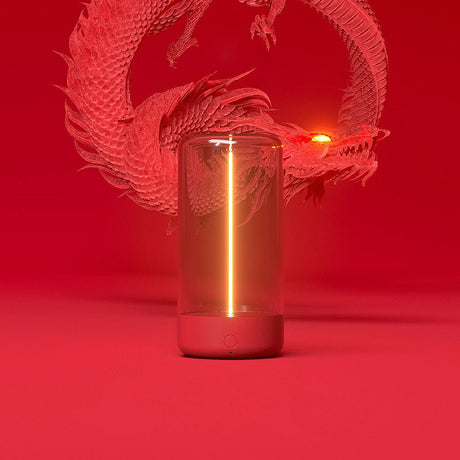 Modern LED Table Lamp  Glass Cylinder Light Display - Product detail 15