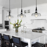 Crystal Glass Pendant Light  Vintage Fluted Shade Design - Product detail 7