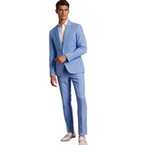 Modern Business Suit  Navy Slim Fit Two-Piece - Product detail 5