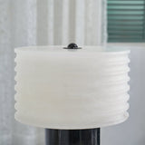 Modern Marble Table Lamp  Black Base Gold Accent - Product detail 7