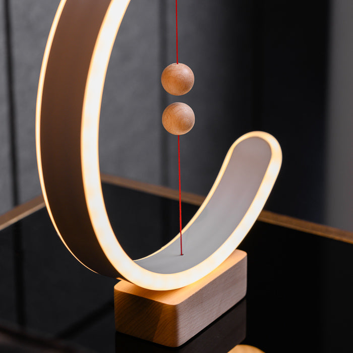 Modern Crescent Table Lamp  Magnetic Switch Design - Product detail 5
