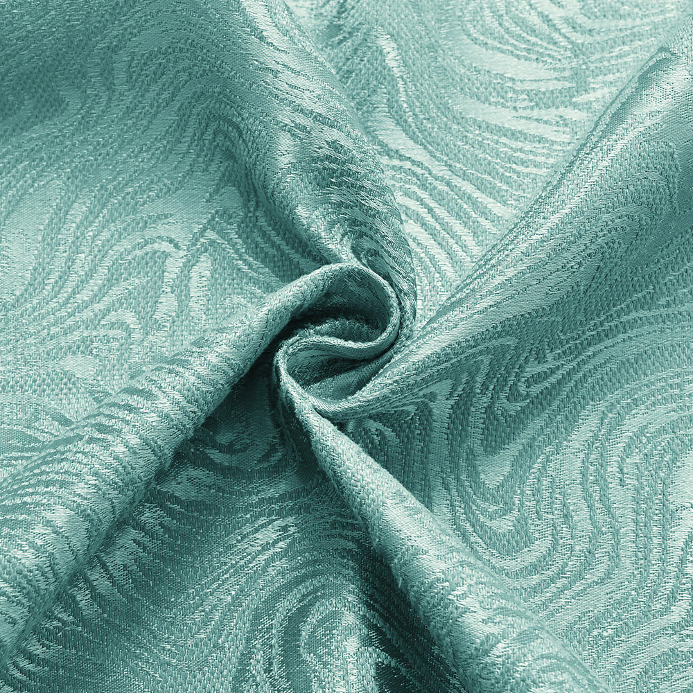 Textured Blackout Curtains  Embossed Swirl Pattern Grey - Product detail 9