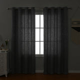 Textured Blackout Curtains  Embossed Swirl Pattern Grey - Product detail 5