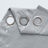 Textured Blackout Curtains  Embossed Swirl Pattern Grey - Product detail 14