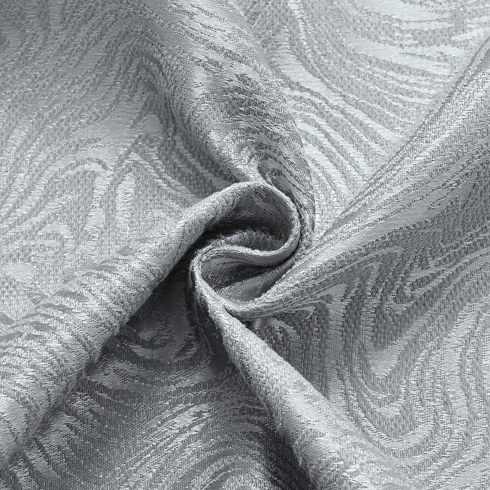 Textured Blackout Curtains  Embossed Swirl Pattern Grey - Product detail 8