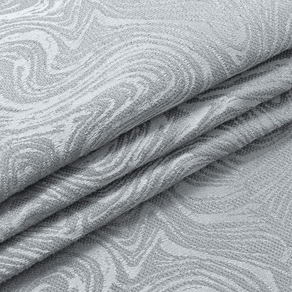 Textured Blackout Curtains  Embossed Swirl Pattern Grey - Product detail 10