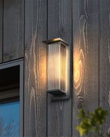 Modern LED Wall Light  Ribbed Glass Outdoor Sconce - Product detail 10