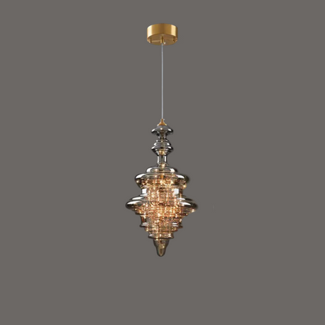 Modern Glass Pendant Light  Smoked Grey LED Collection - Product detail 23