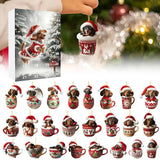 Dachshund Christmas Advent Calendar  24-Day Holiday Countdown with Ornament Display - Product detail 6