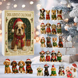Christmas Dog Advent Calendar  24 Festive Puppy Ornaments - Detailed view