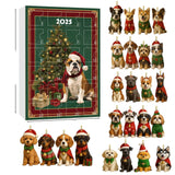 Christmas Dog Advent Calendar  24 Festive Puppy Ornaments - Product detail 7